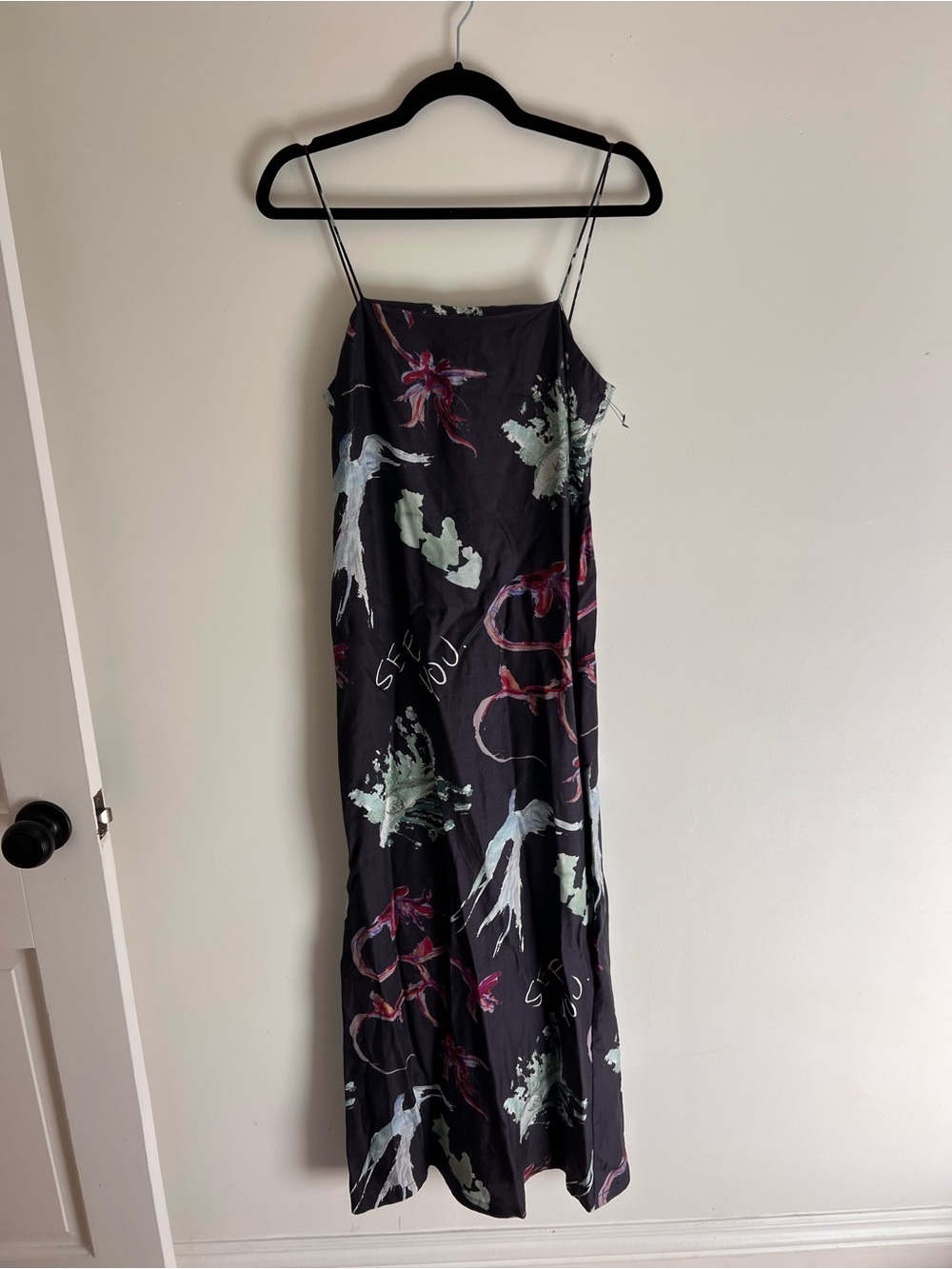 Romy Joy Graphic Print Maxi Slip Dress - Picture 4 of 7